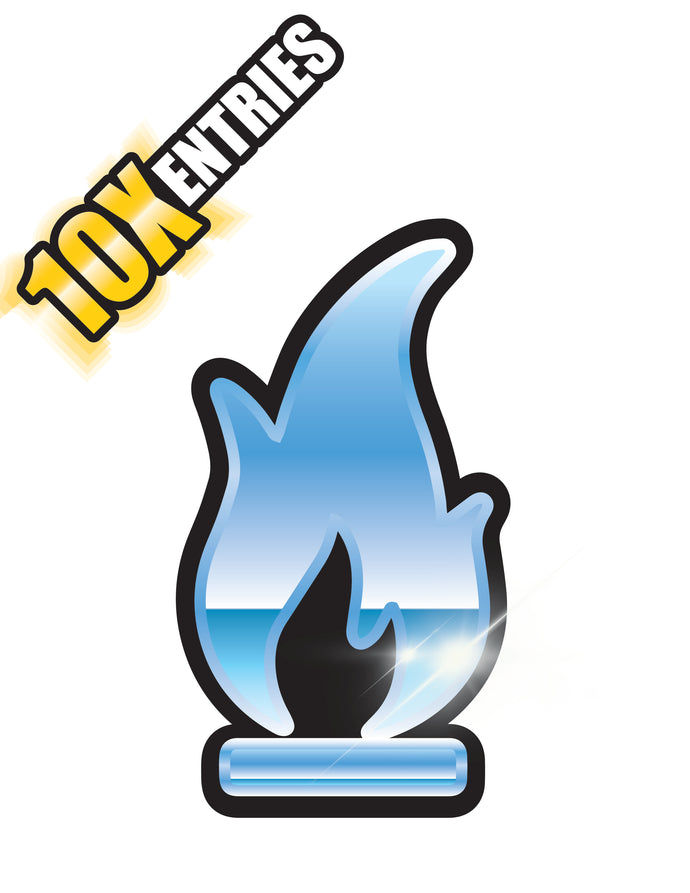 Flame sticker 10X ENTRIES